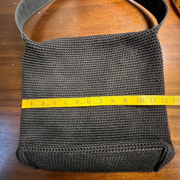 The Sak Elliot Luca Black Crochet Purse Y2K Minimalist Classic Basic - Picture 4 of 13